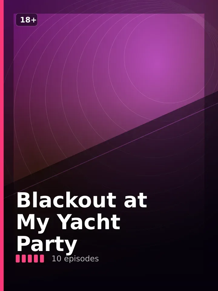 Title card for Blackout at My Yacht Party, an adult AI series on Candy Shorts