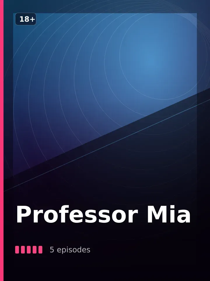 Title card for Professor Mia, an adult AI series on Candy Shorts